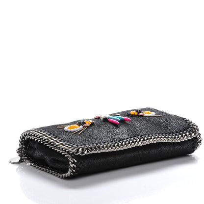 Stella McCartney Shaggy Deer Falabella Crystal Embellished Crossbody Bag Black 4 of 8