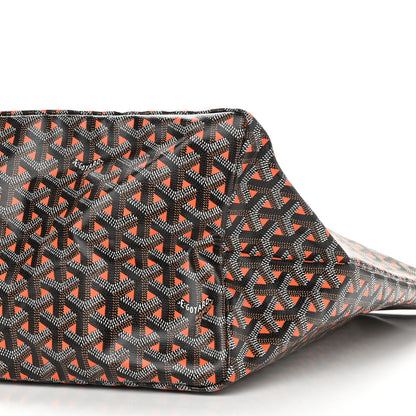 Goyard Goyardine Saint Louis Claire Voie GM Black Orange 11 of 11