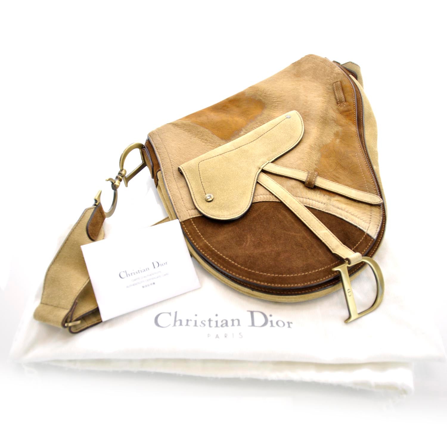 Christian Dior Pony Hair Baudrier Saddle Bag 13 of 13