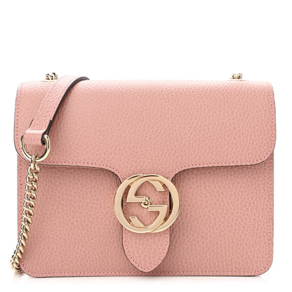 Gucci Dollar Calfskin Small Interlocking G Shoulder Bag Soft Pink 1 of 10