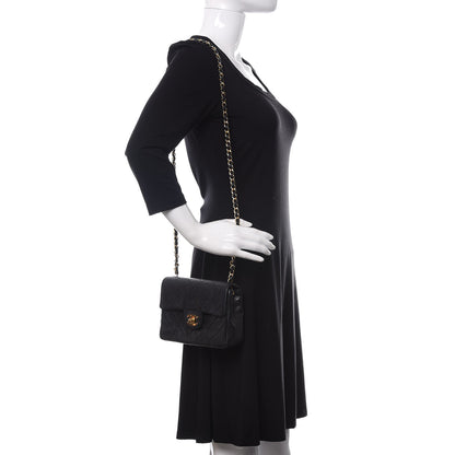 Chanel Lambskin Quilted Mini Square Flap Black 2 of 13