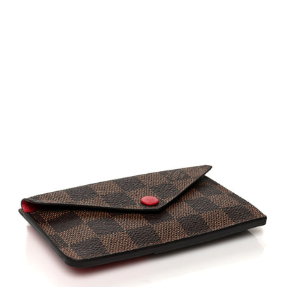 Louis Vuitton Damier Ebene Recto Verso Card Holder Red 6 of 7