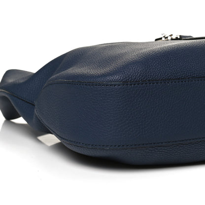 Gucci Soft Grained Calfskin Large Jackie Hobo Classic Blue Marine 10 of 11