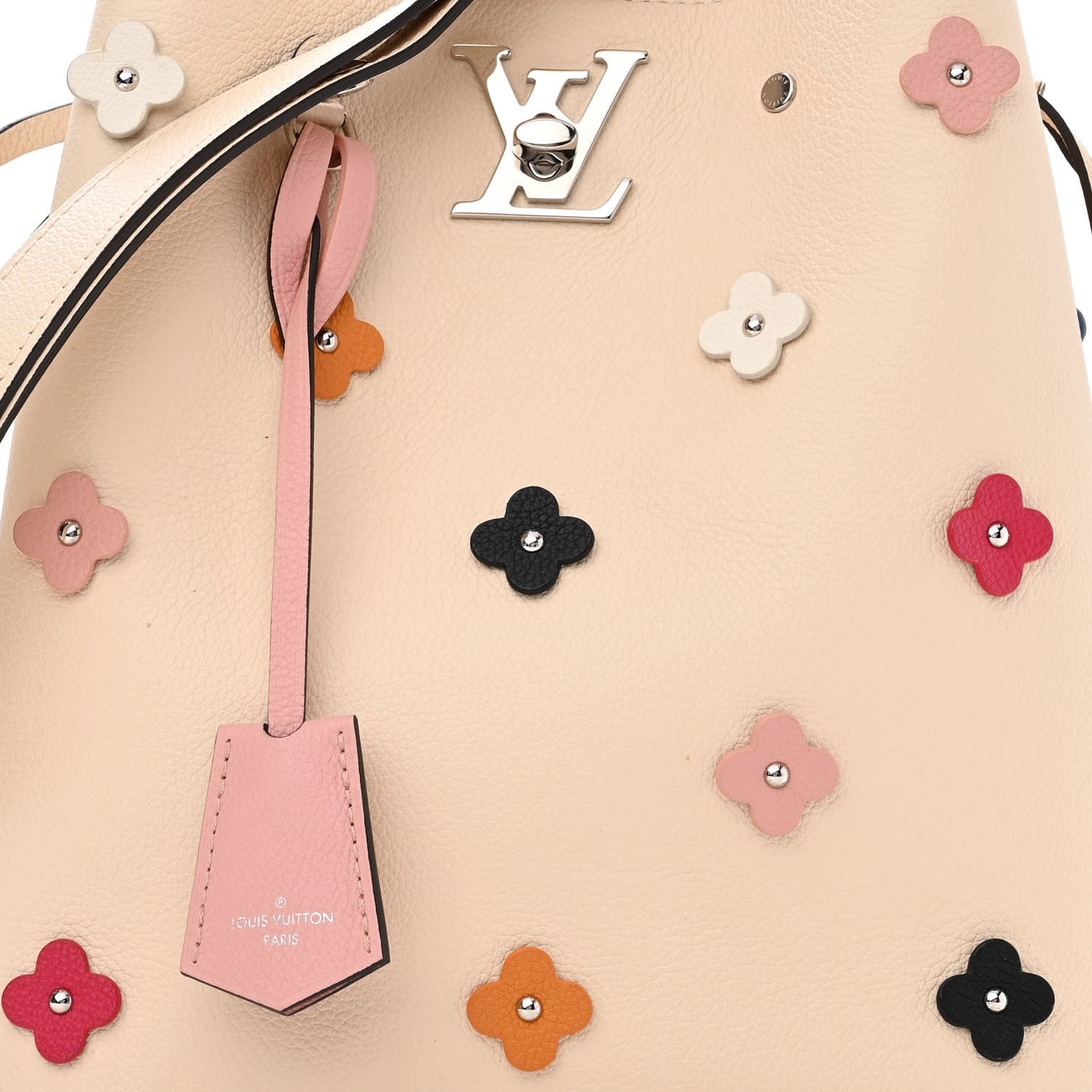 Calfskin Flowers Lockme Bucket Creme