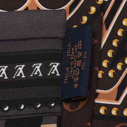 Louis Vuitton Silk Monogram LV World Bandeau Brown 5 of 5