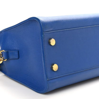 Saint Laurent Calfskin Monogram Baby Cabas Blue 8 of 11