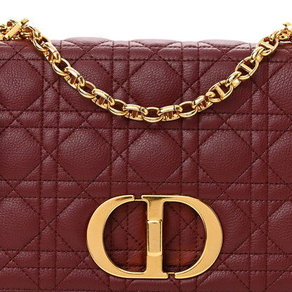 Christian Dior Calfskin Cannage Medium Caro Bag Brick Red 7 of 9