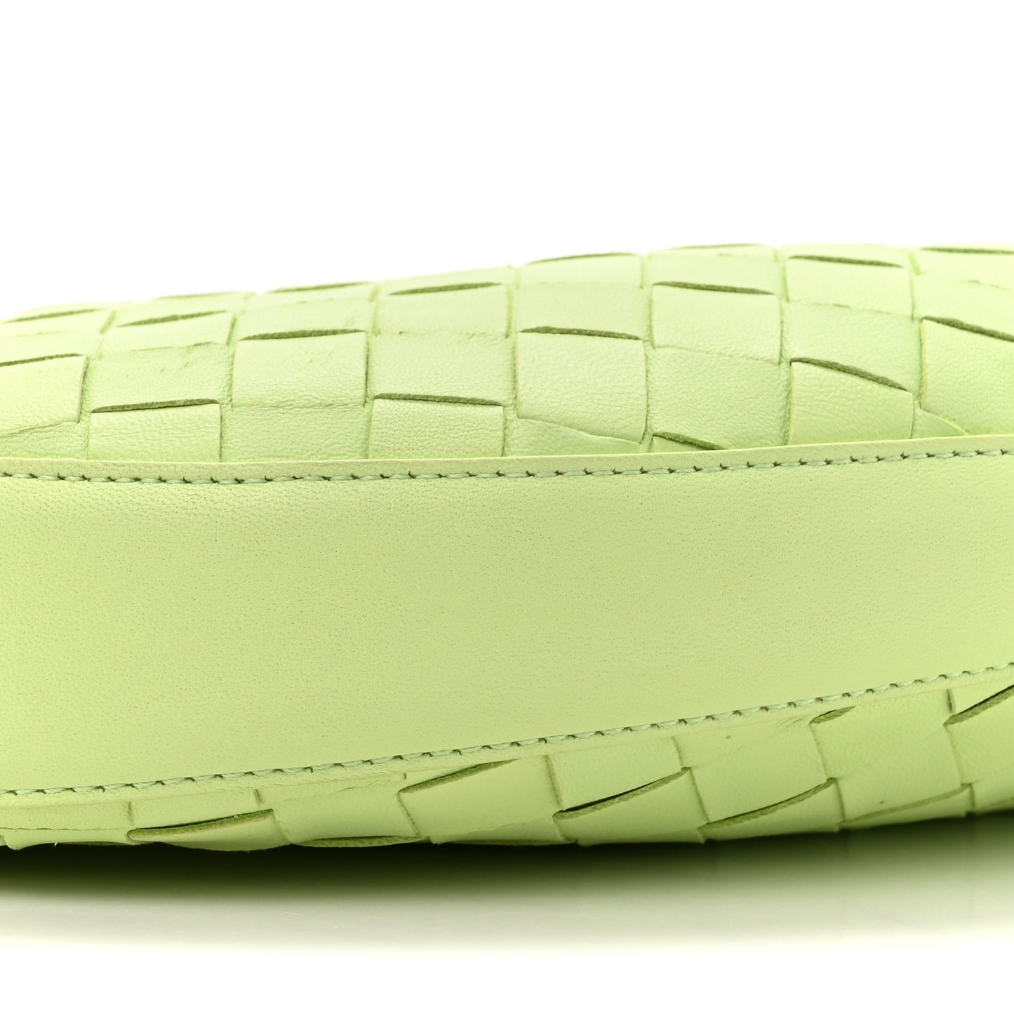 Nappa Intrecciato Small Drop Shoulder Bag Fennel