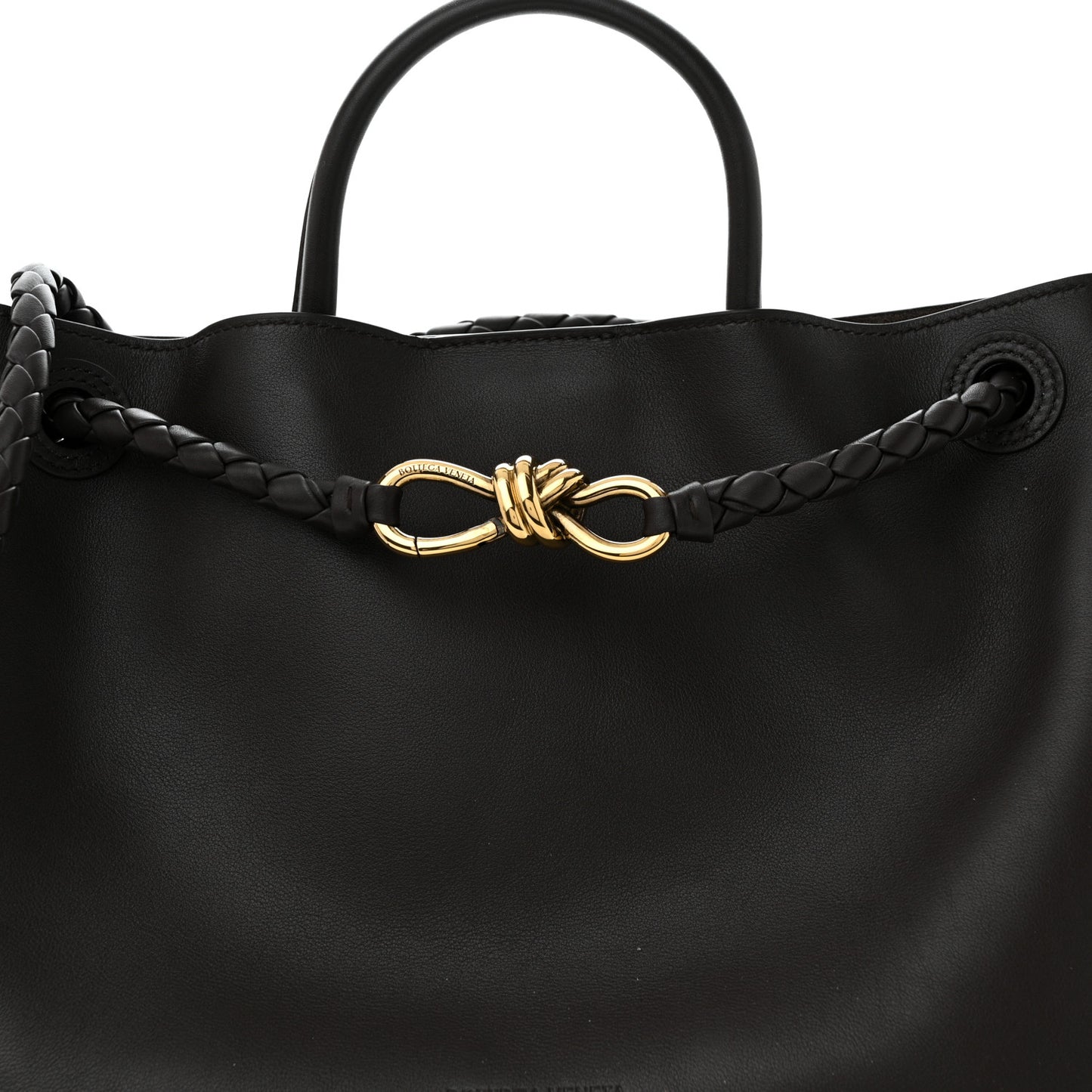 Silky Calfskin Medium Andiamo Shoulder Bag Fondant