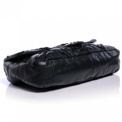 Chanel Calfskin Ultra Stitch Oversize Flap Black 4 of 9