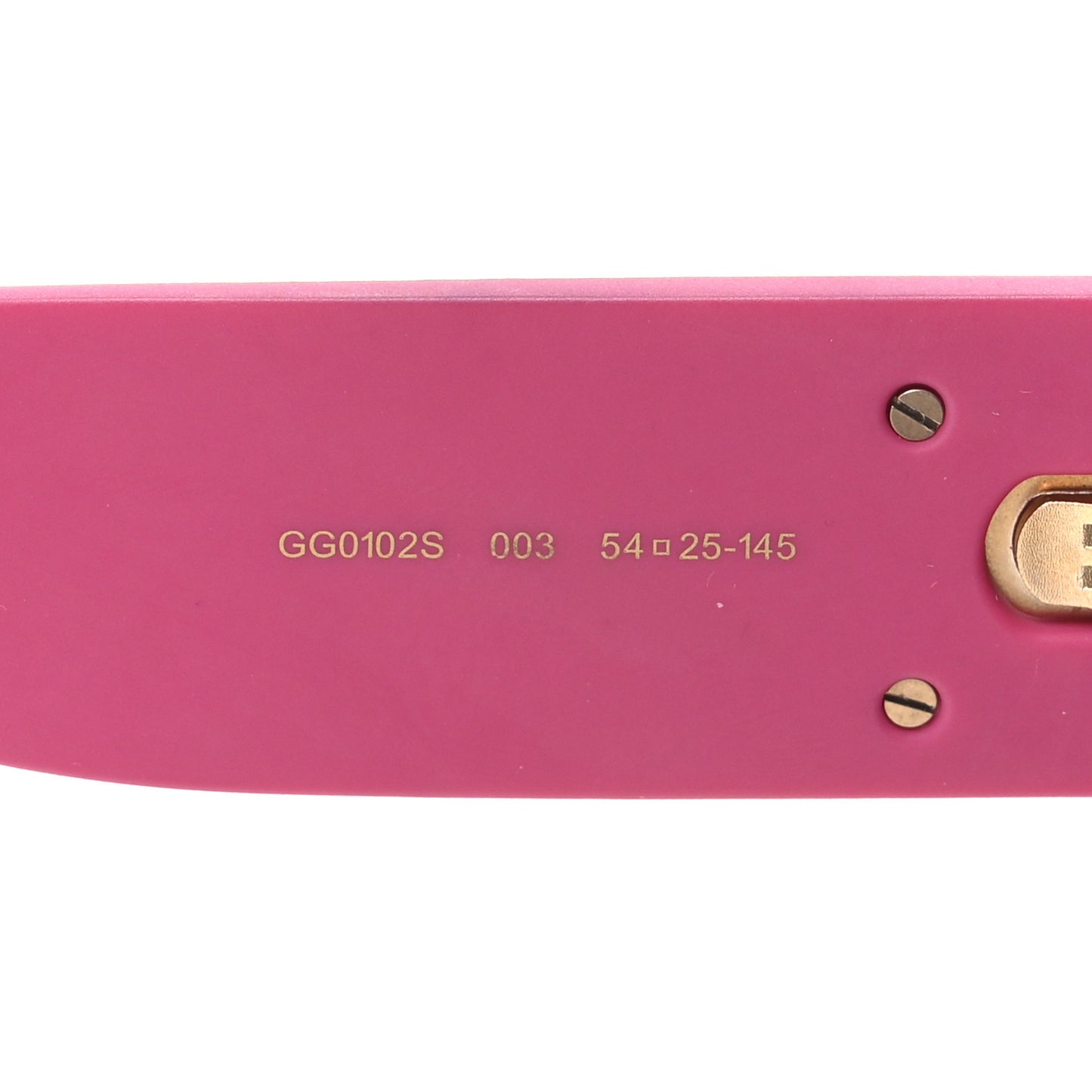 Square Frame GG0102S Sunglasses Glitter Pink Multi