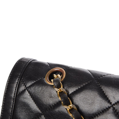 Chanel Lambskin Quilted Medium Double Flap Black 15 of 17