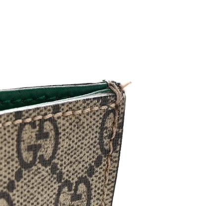 Gucci GG Supreme Monogram L'Aveugle Par Amour Print Vertical Tote Emerald Green 11 of 12