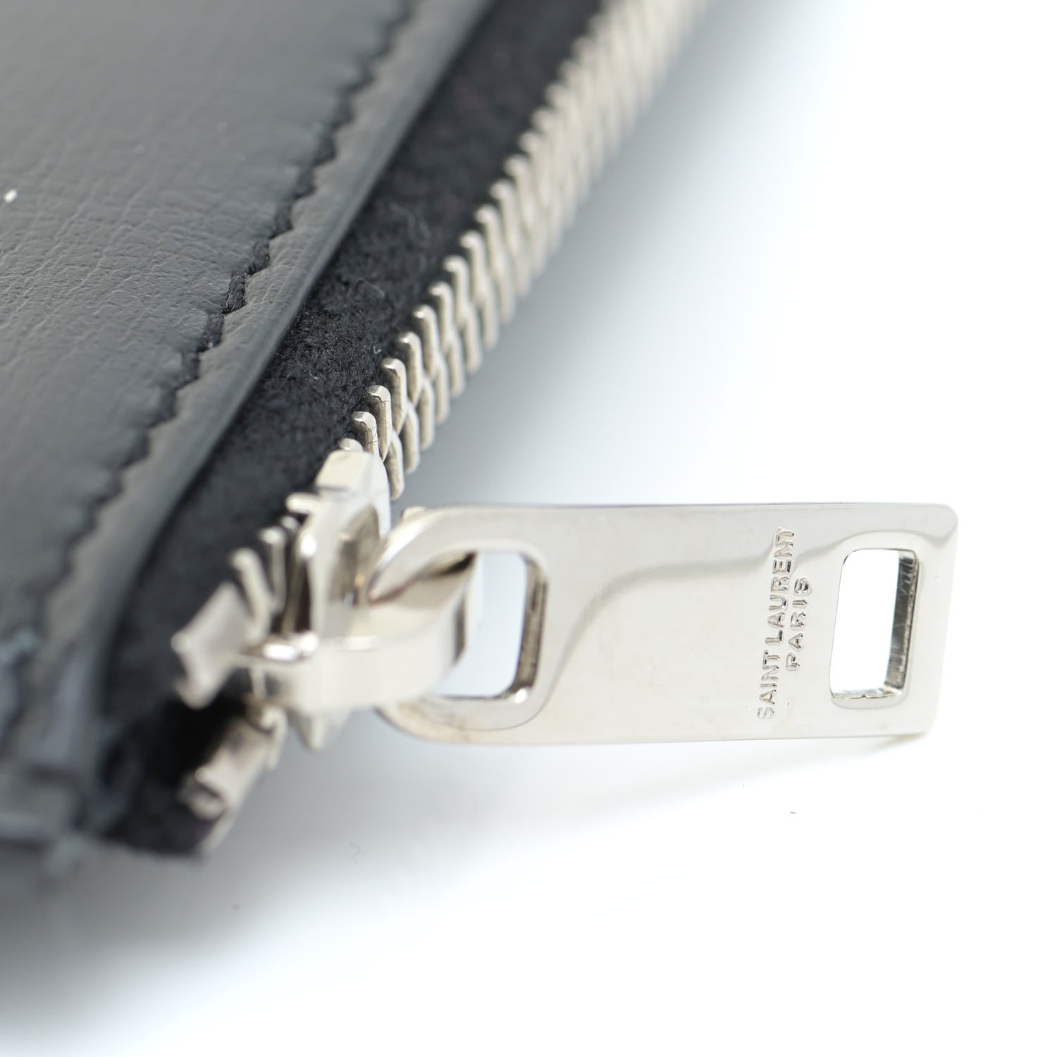 Saint Laurent Smooth Calfskin Monogram Bill Pouch Black 10 of 11