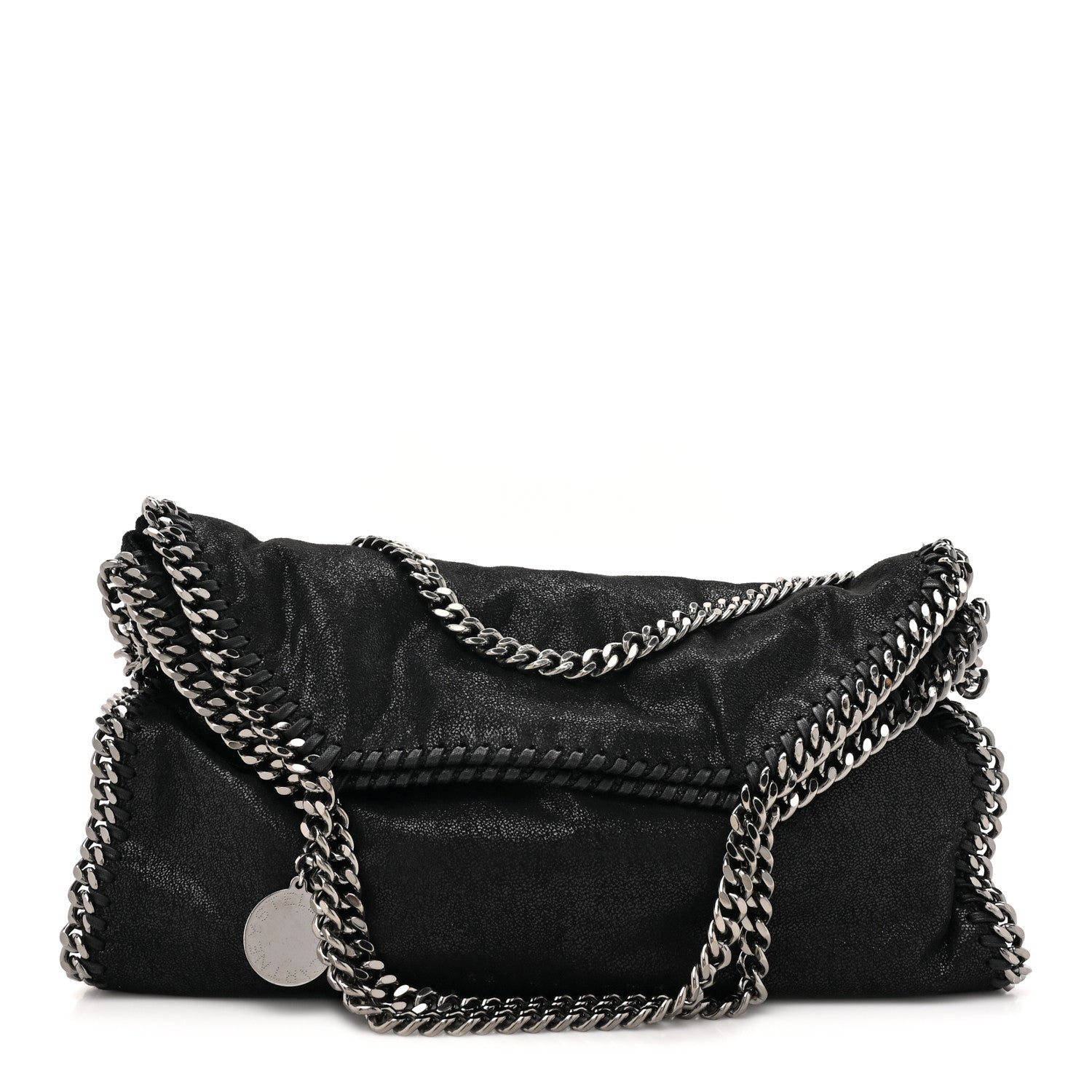 Stella McCartney Shaggy Deer Falabella Fold Over Tote Black 1 of 9