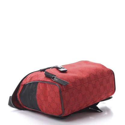 Gucci Nylon Monogram Flap Backpack Red 3 of 10
