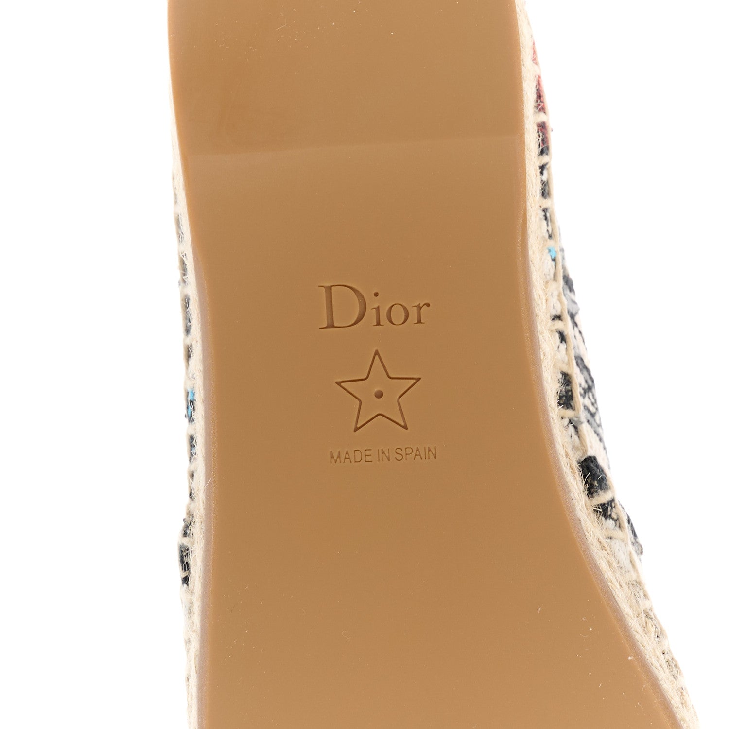 Christian Dior Embroidered Mille Fleurs Granville Espadrille 35 35 Multicolor 6 of 9