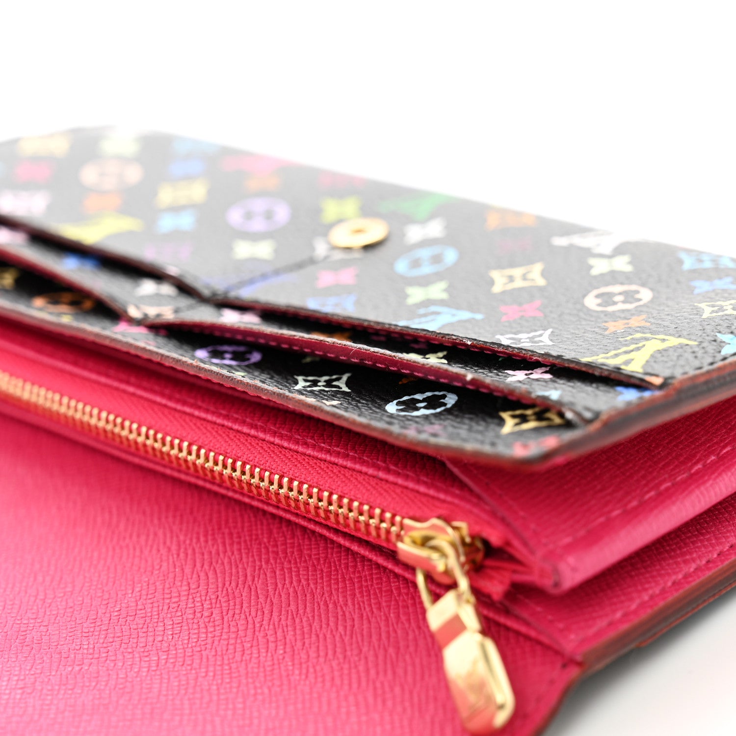 Louis Vuitton Monogram Multicolor Sarah Wallet NM Black Grenade 8 of 11
