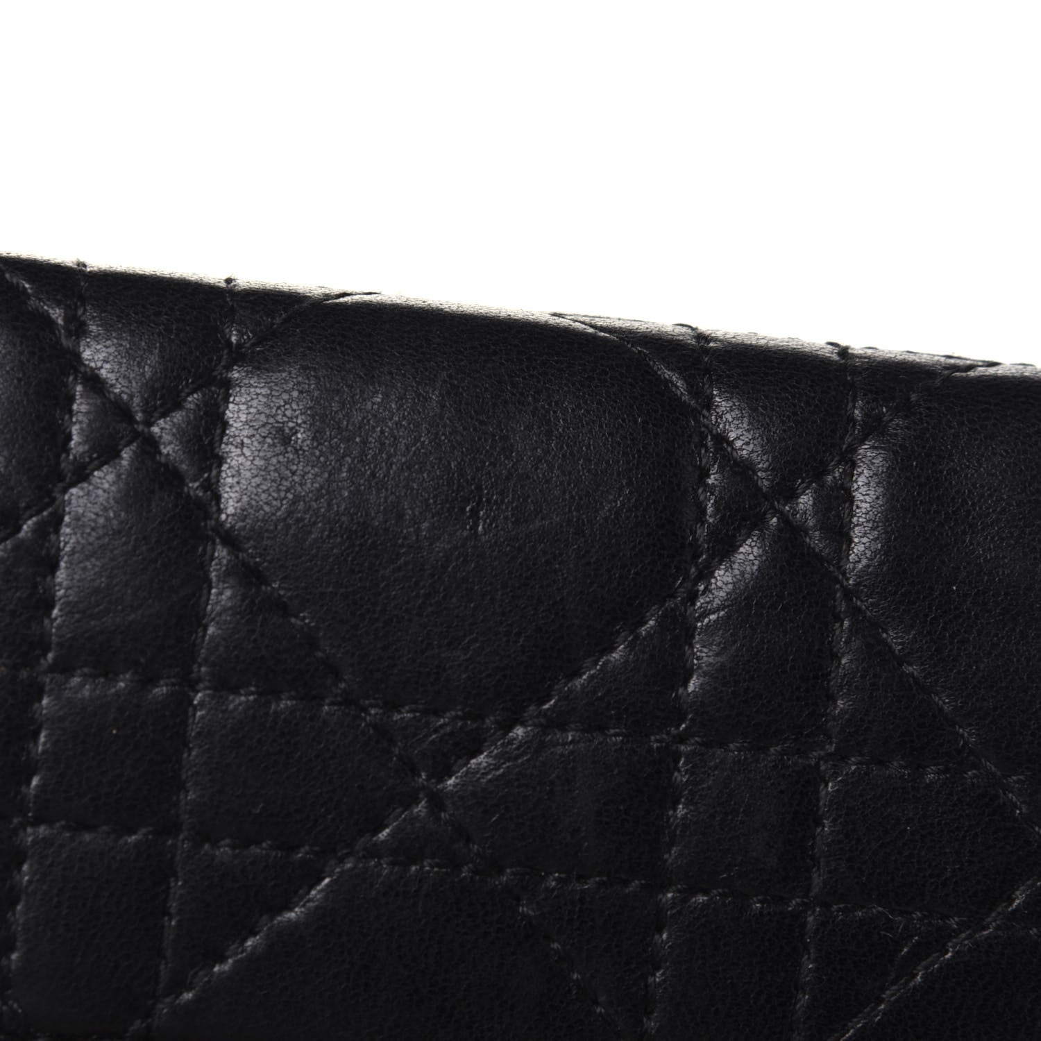 Christian Dior Lambskin Cannage Lady Dior Card Holder Black 10 of 12