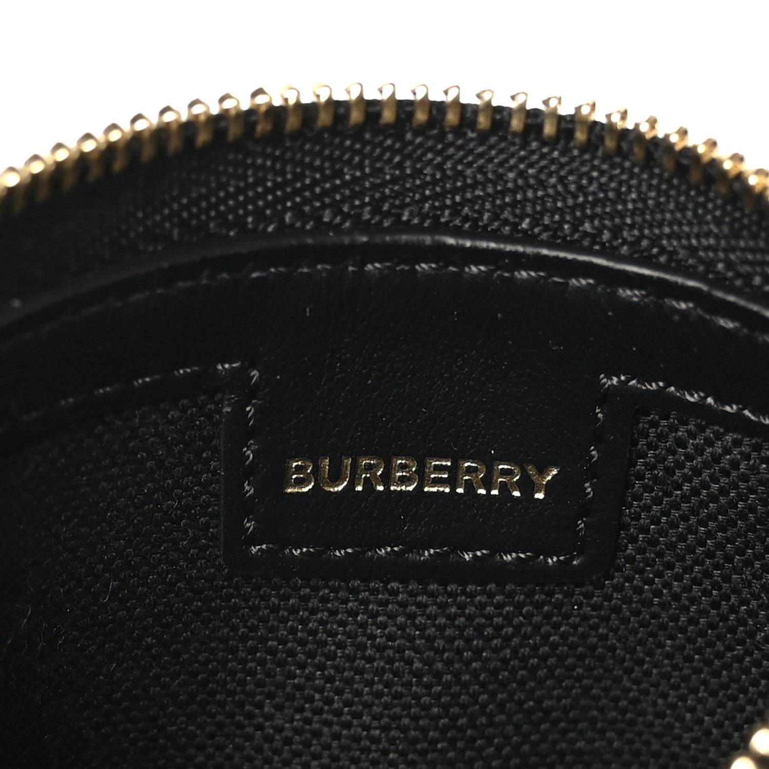 Burberry Cotton Calfskin Vintage Check Small Olympia Zip Pouch Archive Beige 6 of 6