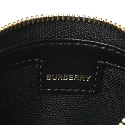 Burberry Cotton Calfskin Vintage Check Small Olympia Zip Pouch Archive Beige 6 of 6