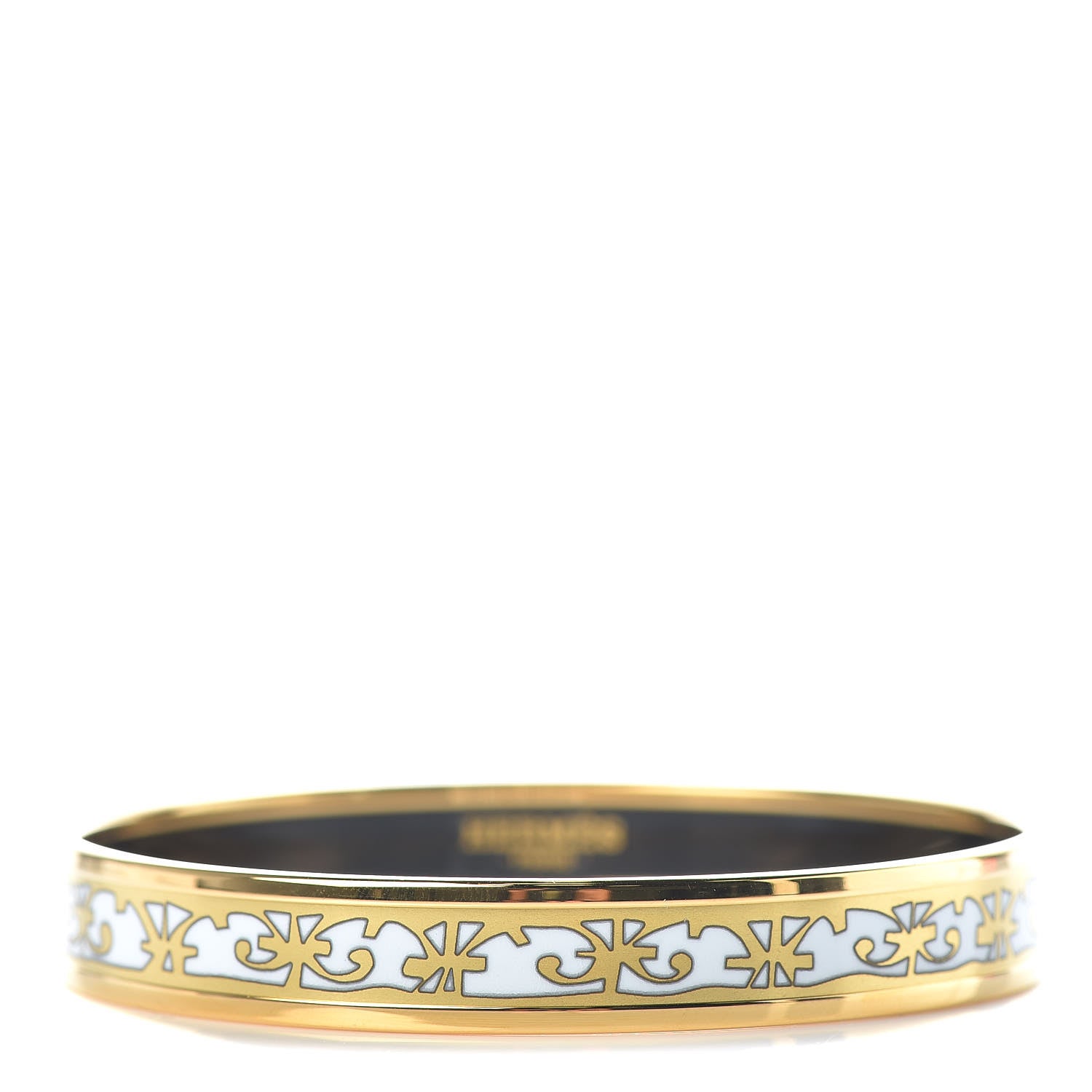 Hermes Enamel Printed Narrow Balcons Du Guadalquivir Bracelet 70 1 of 5