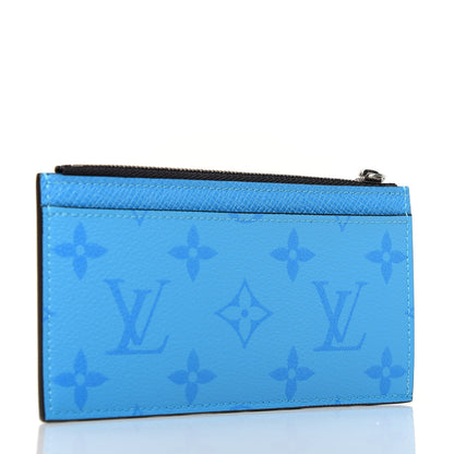 Louis Vuitton Taigarama Coin Card Holder Blue Lagoon 3 of 7