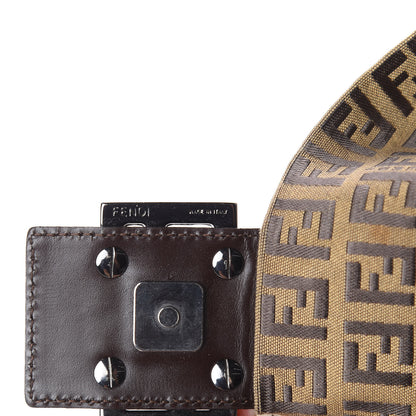Fendi Zucchino Mama Baguette Dark Brown 8 of 10