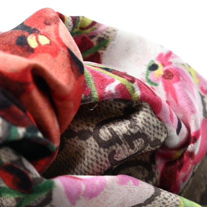 Gucci Silk Monogram Blooms Print Headband Antique Rose 12 of 12