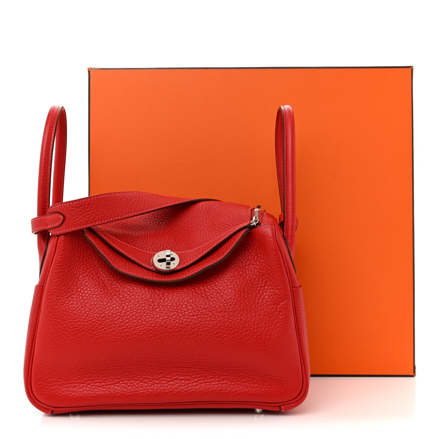 Taurillon Clemence Verso Lindy 26 Rouge Casaque Bougainvillea