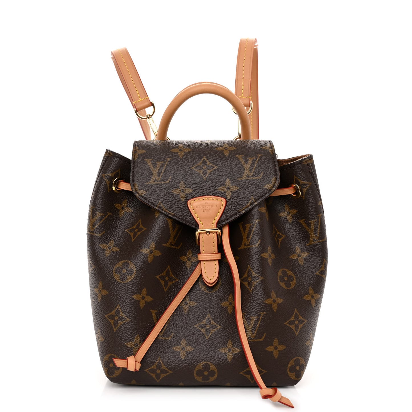LOUIS VUITTON Monogram Montsouris BB Backpack Natural