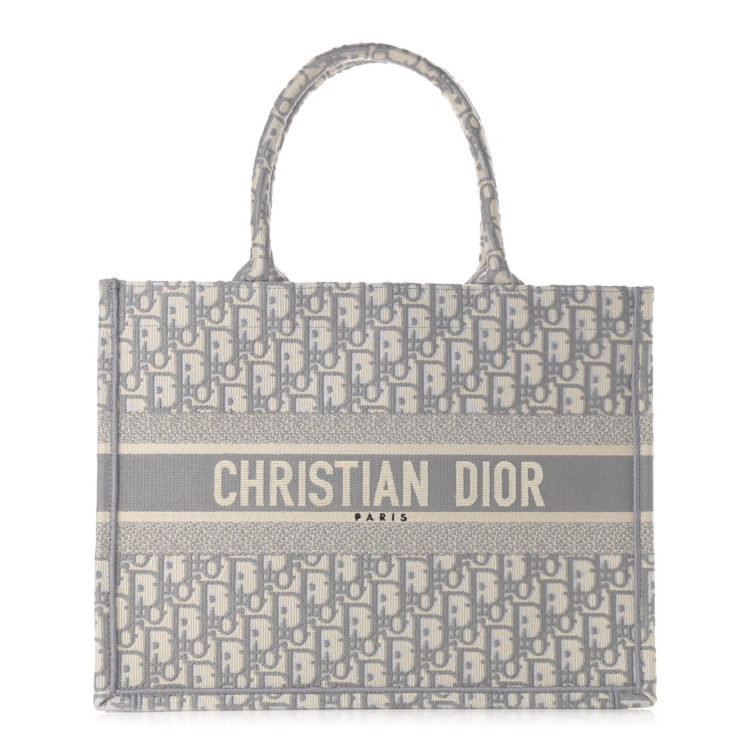 Christian Dior Oblique Medium Book Tote Grey 1 of 9