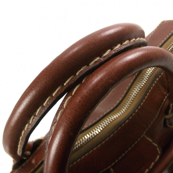 Chloe Calfskin Edith Satchel Ecureil Brown 6 of 12