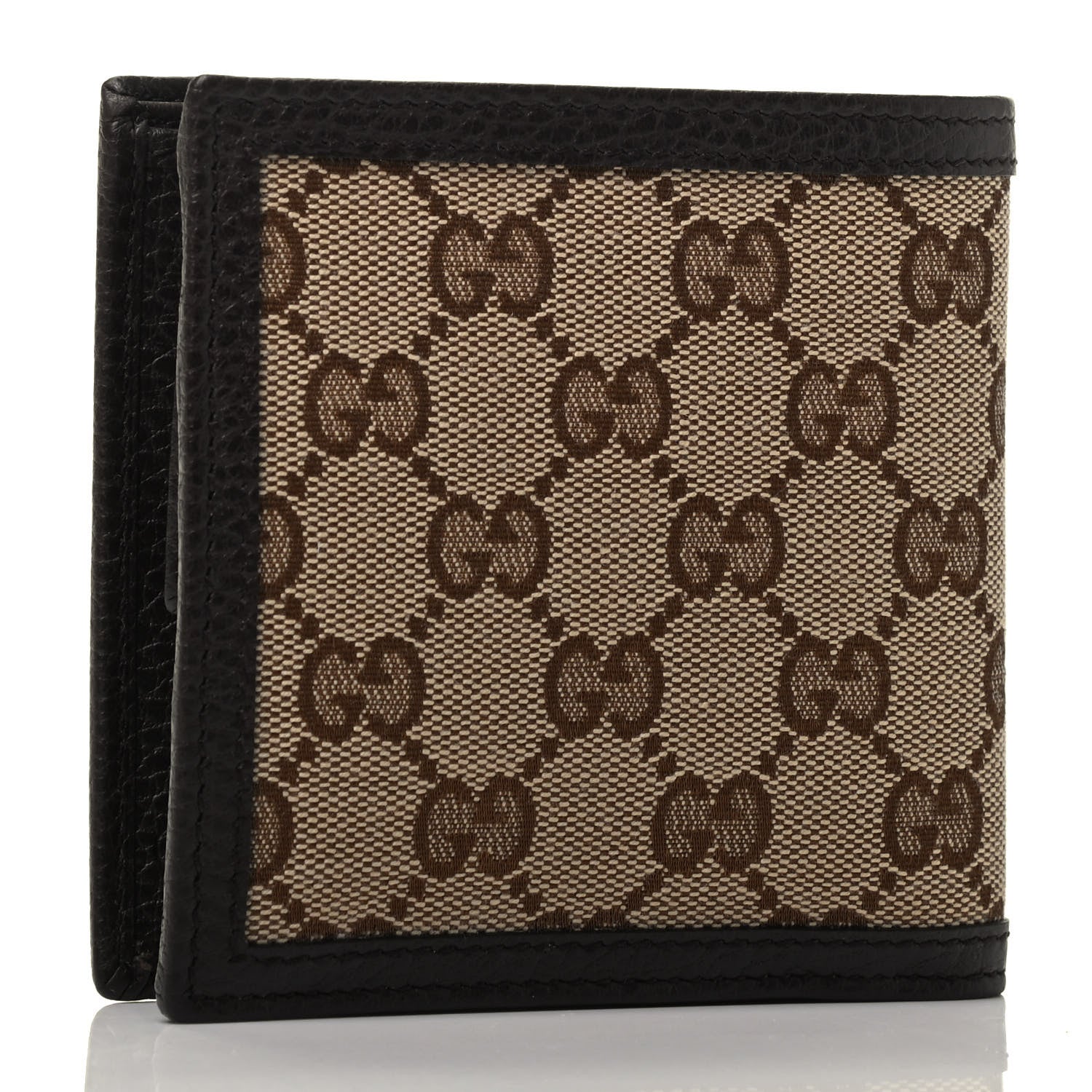 Gucci Monogram Bi-Fold Wallet Dark Brown 3 of 8
