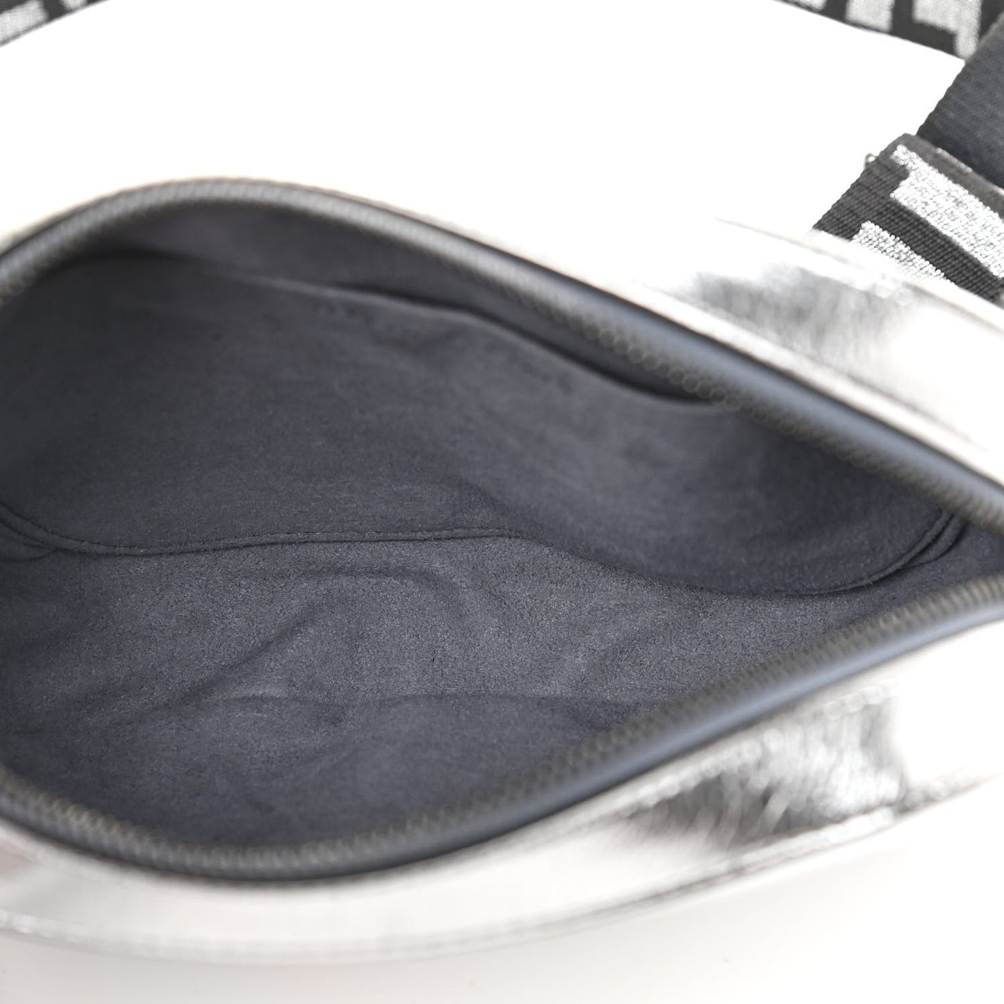 Metallic Eco Alter Nappa Mini Camera Bag Silver