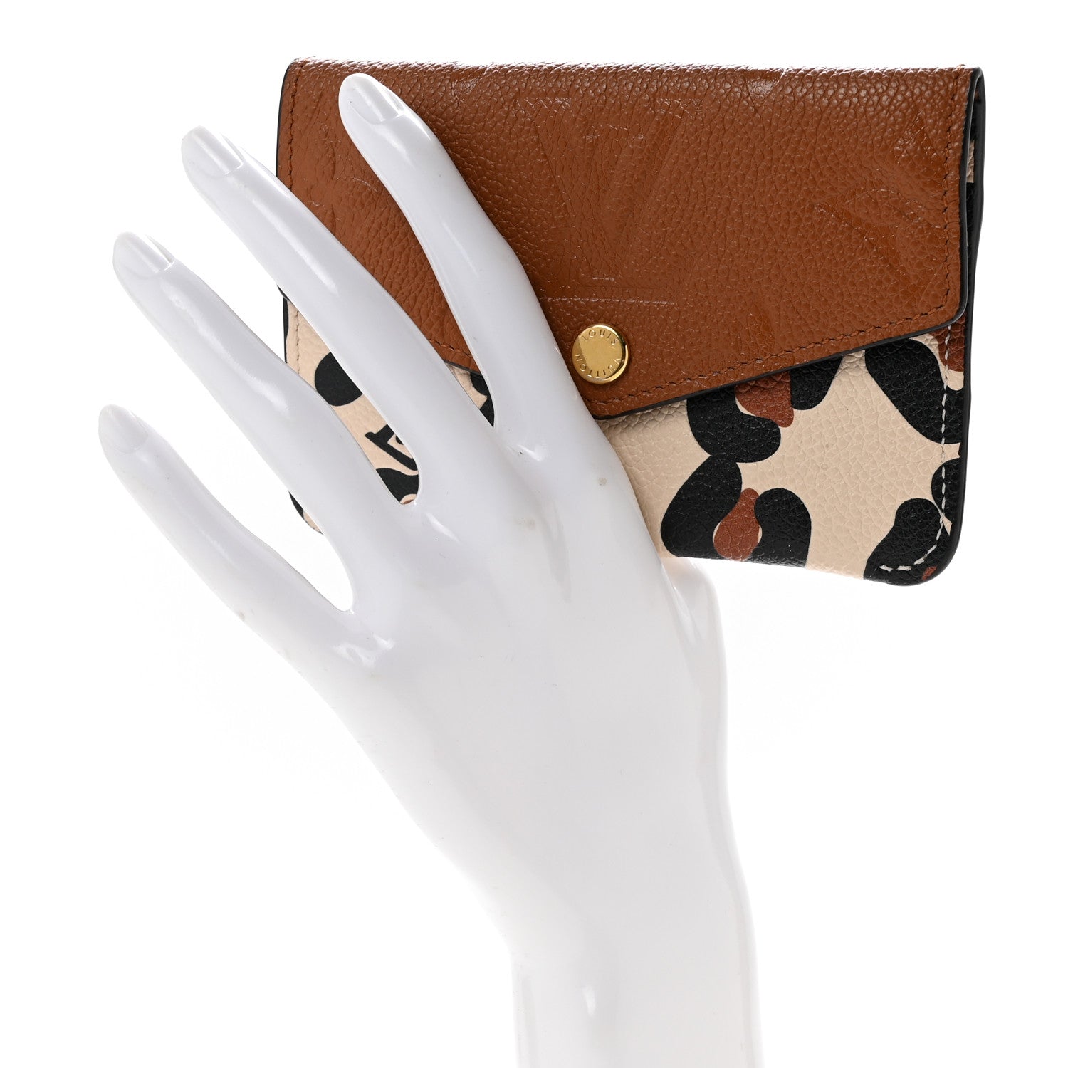 Louis Vuitton Empreinte Monogram Giant Wild At Heart Key Pouch Caramel 2 of 8