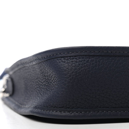 Hermes Taurillon Clemence Amazone Evelyne TPM Bleu Nuit Bleu Indigo 8 of 9