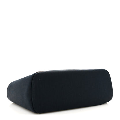 Hermes Canvas The Grooming Bag Bleu Navy Feu 5 of 13