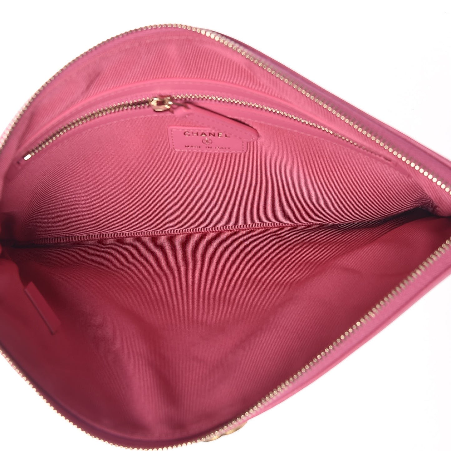 Caviar Quilted Medium Boy Cosmetic Case Pink