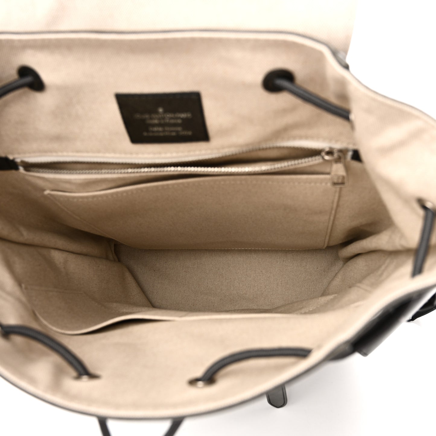 Brushed Monogram Eclipse Christopher MM Backpack Black