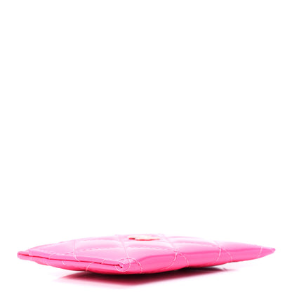 Chanel Patent Quilted Card Holder Pink 4 of 13