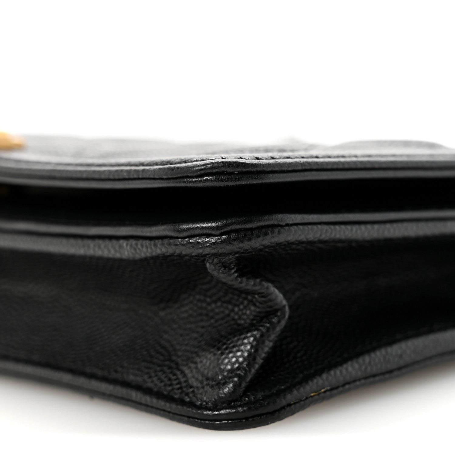 Chanel Caviar Quilted Boy Wallet On Chain WOC Black 10 of 12