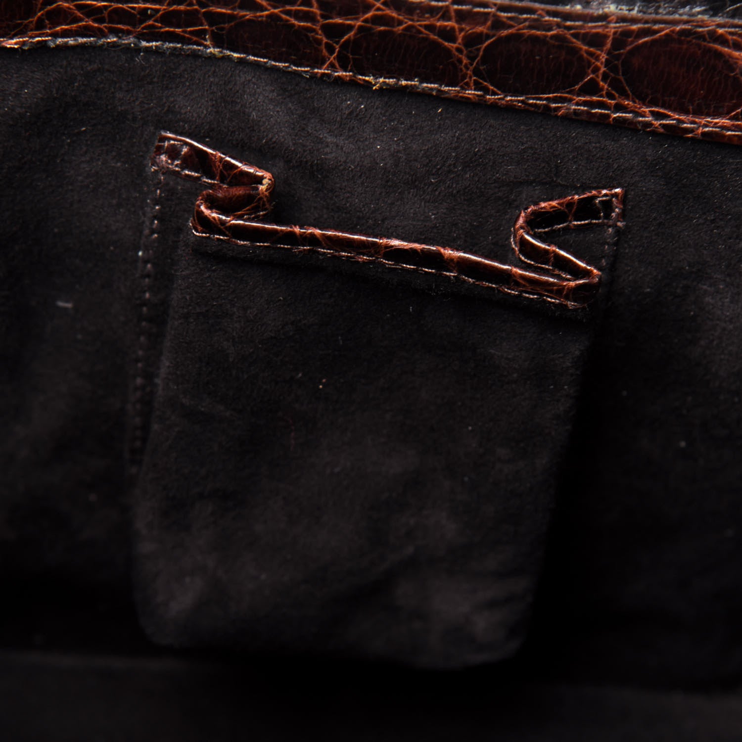 Nancy Gonzalez Crocodile Mini Button Tote Brown 7 of 13
