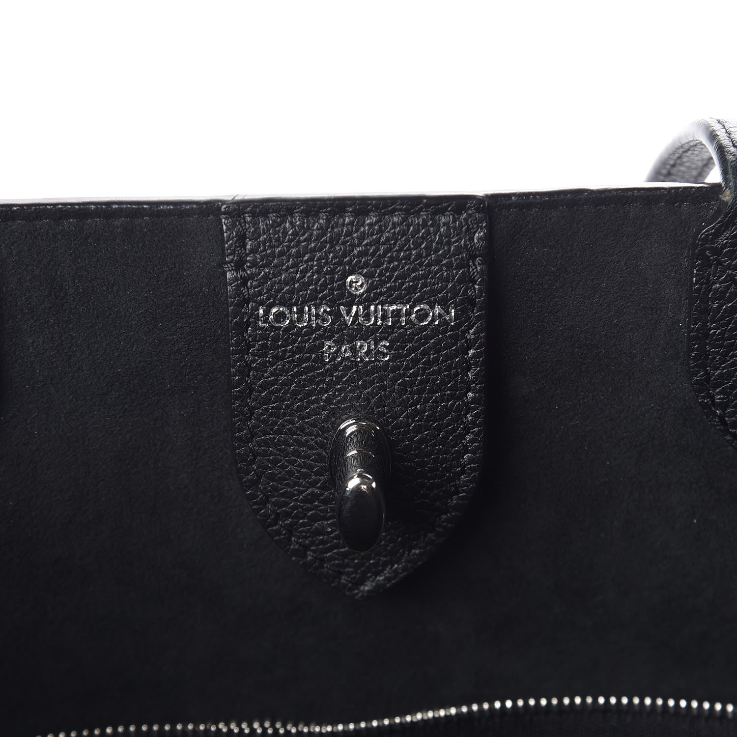 Louis Vuitton Calfskin Lockme Cabas Black 6 of 13