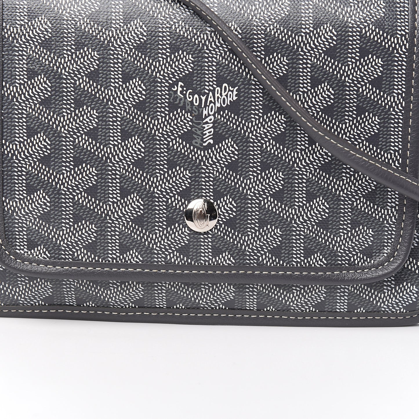 Goyardine Plumet Wallet Clutch Grey