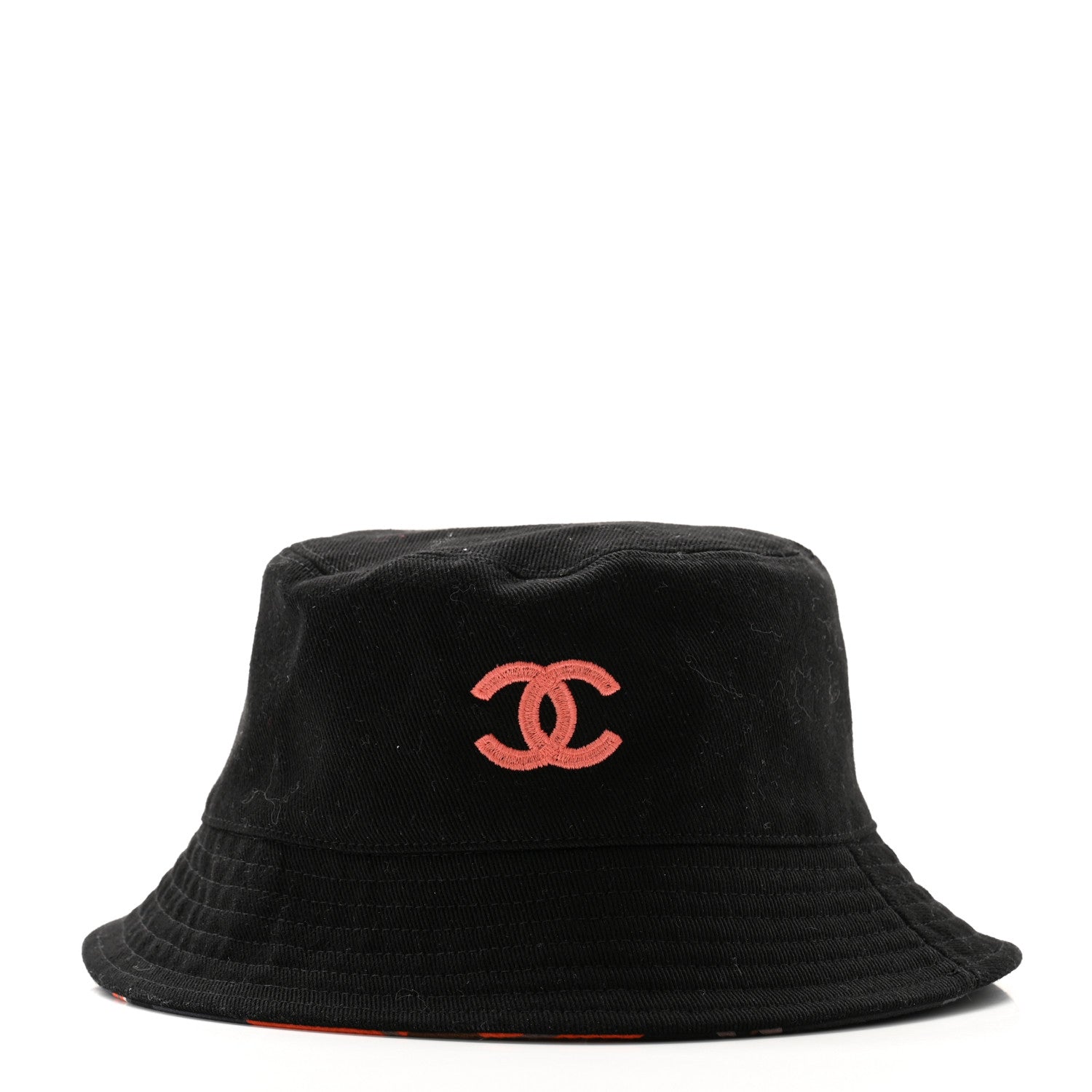 Chanel Canvas Reversible CC Bucket Hat S Black Multicolor 5 of 16