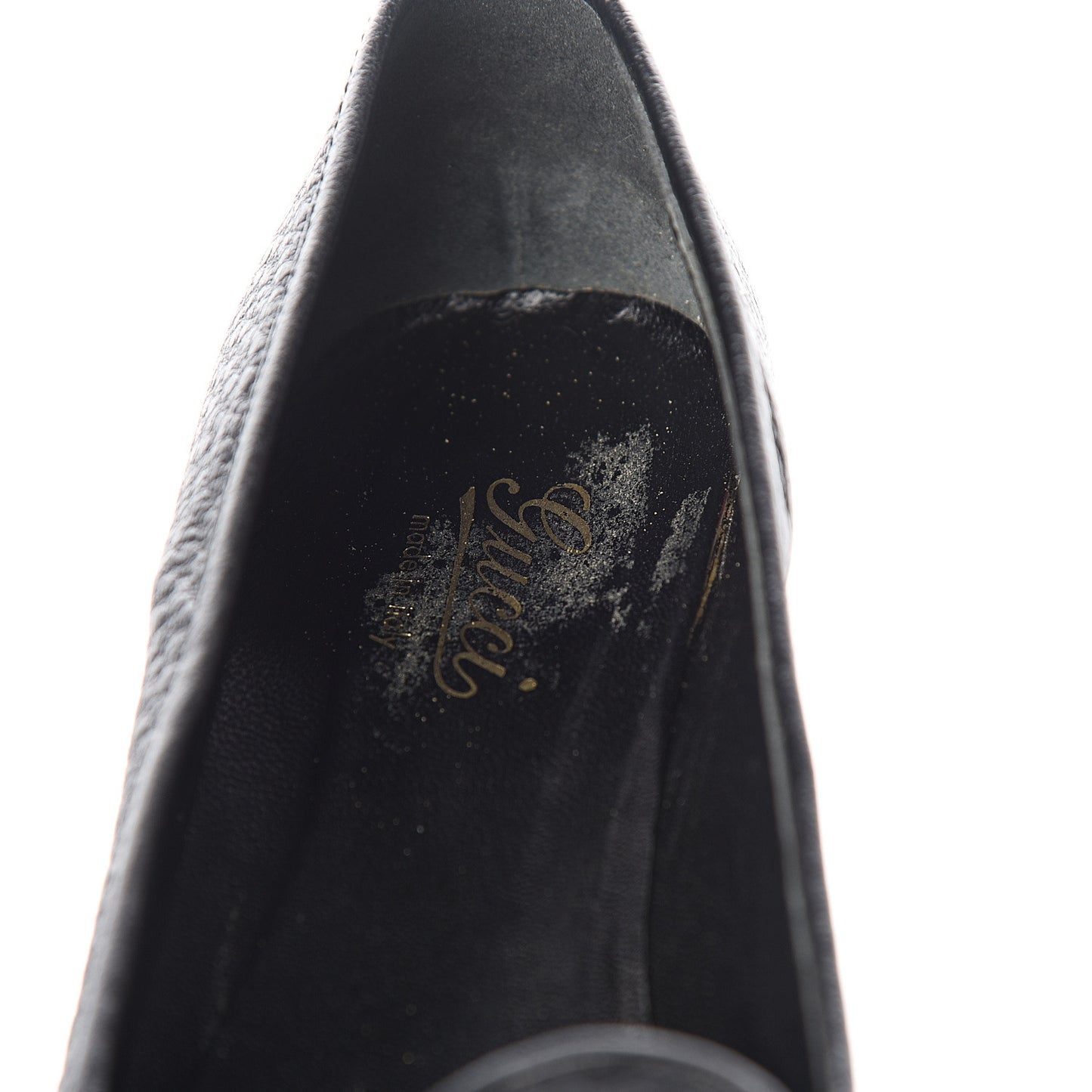 Calfskin Bamboo Flats 8 Black