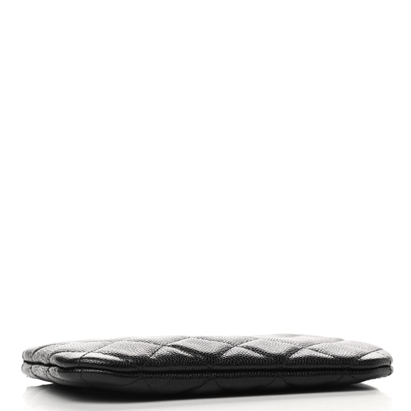 Caviar Quilted Small Cosmetic Case Black