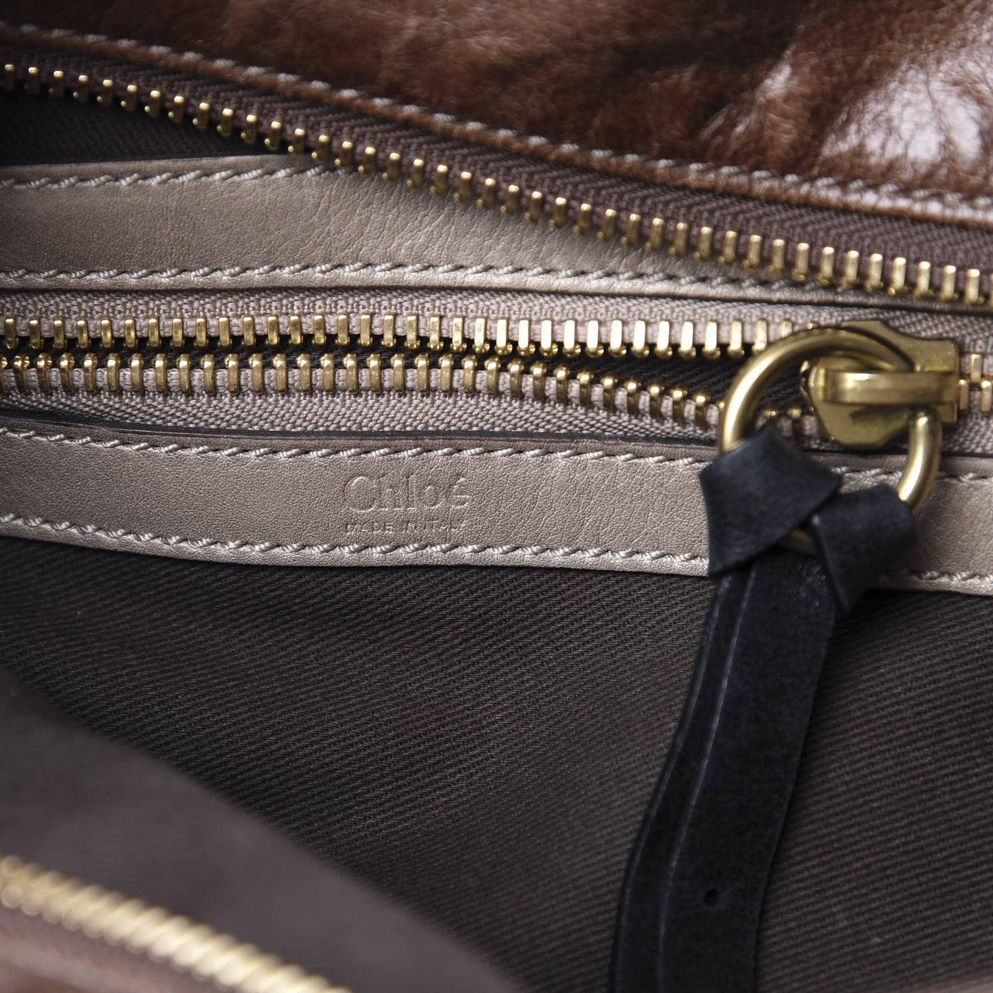 Calfskin Bay Tote Brown