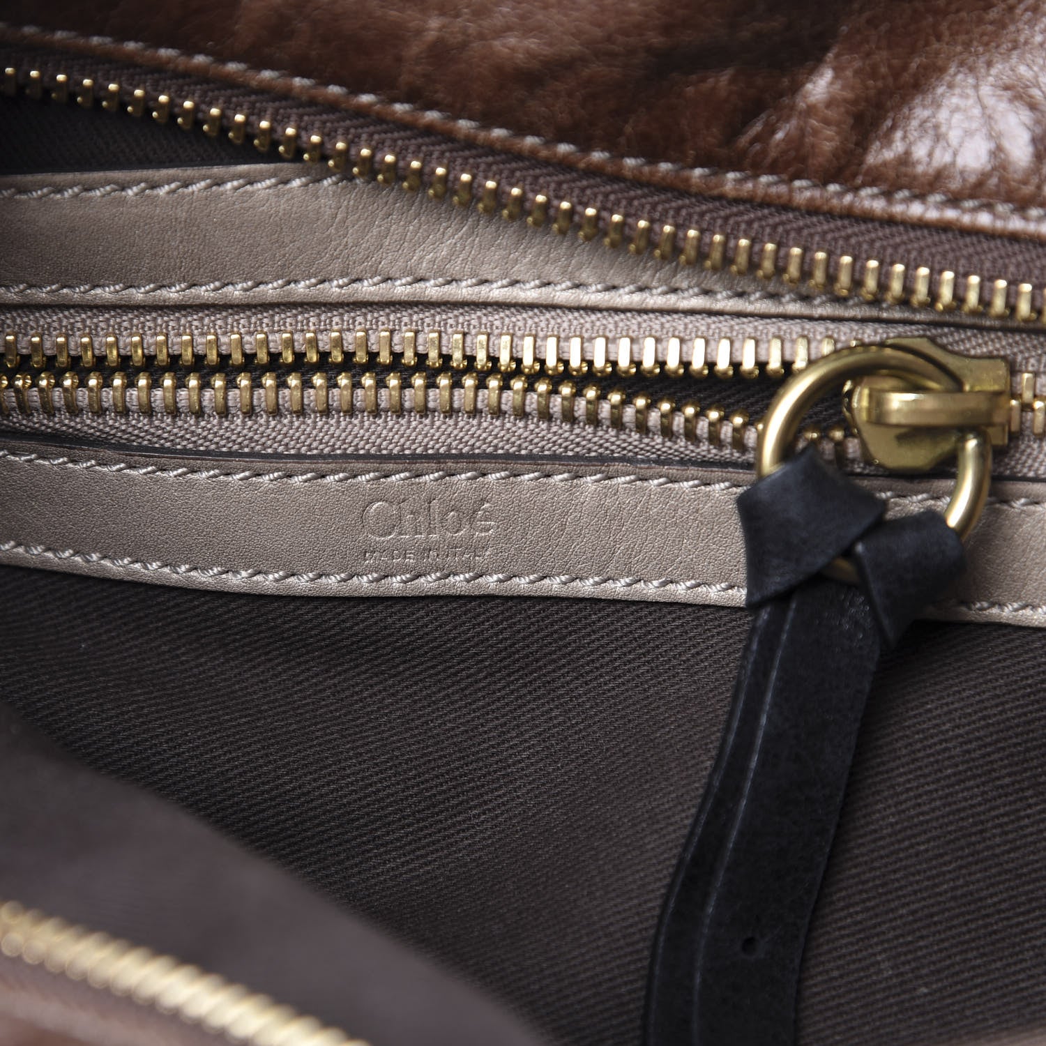 Chloe Calfskin Bay Tote Brown 6 of 16